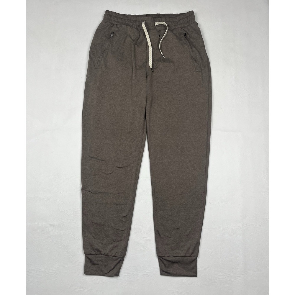 Vuori Ponto Performance Joggers Mens Medium Brown DreamKnit Stretch Athletic